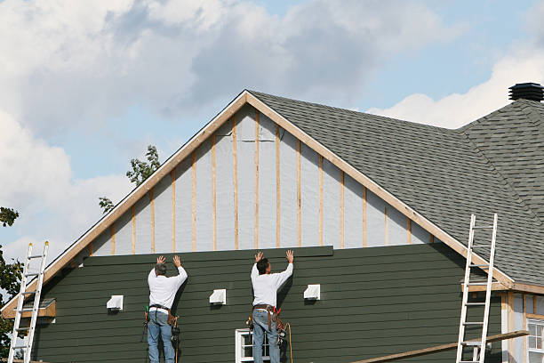 Professional Emergency Siding Repair technician working in Cheyney, PA